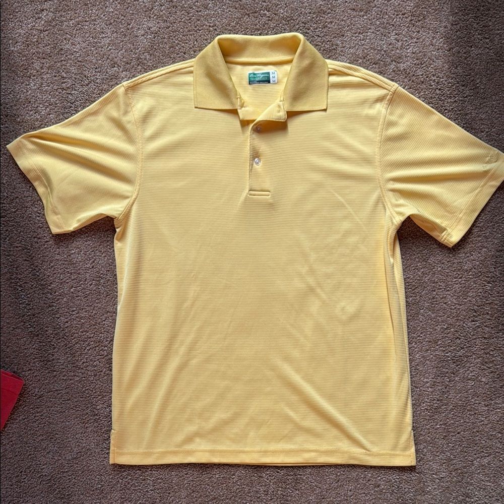 Ben Hogan Yellow Polo Shirt Casual Sporty Design